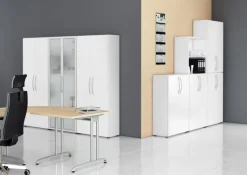 Aktenschrank 80 x 188 cm Weiß