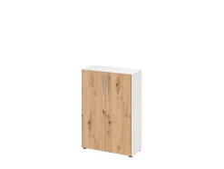 Aktenschrank 80 x 114,4 cm Weiß/ Asteiche
