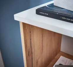 Aktenschrank LION 85 x 120 cm Weiß/ Navarra-Eiche