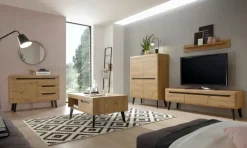 Anbauwand N7 TORGE 3-teilig 287 x 170 cm Eiche Artisan Dekor