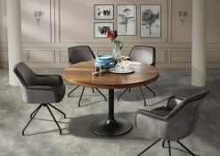 INTERhome Armlehnstuhl FLOYD hell-/dunkelgrau/schwarz