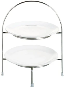 ASA Etagere 2-stöckig 28 cm silberfarbig