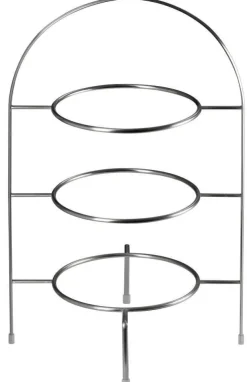 ASA Etagere 3-stöckig 36,5 cm silberfarbig