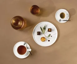 ASA Kaffeetasse OCO mit Untertasse 6er Set Weiß Keramik