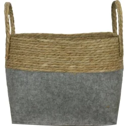 Aufbewahrungskorb Seegras 38 x 24 cm grau /braun