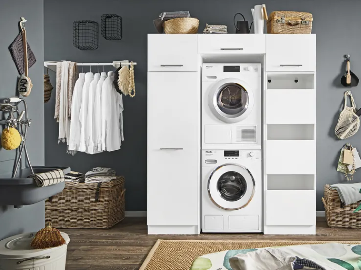 QUARTIER Aufsatzschrank MR. SAUBER 50 x 38 cm weiß