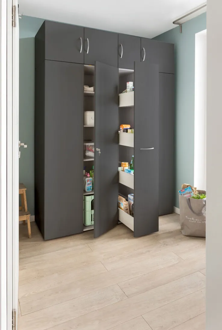 QUARTIER Aufsatzschrank MULTIRAUMKONZEPT 40 x 40 x 40 cm graphitfarben