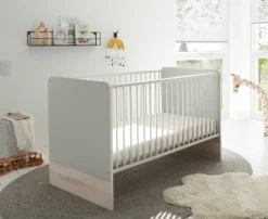 Babybett FIEN grau/ braun