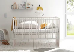 Babybett FIEN grau/ braun