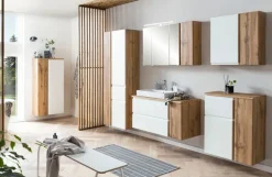 Bad-Hängeschrank GENT weiß/braun 64cm