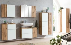 Bad-Hängeschrank GENT weiß/braun 64cm