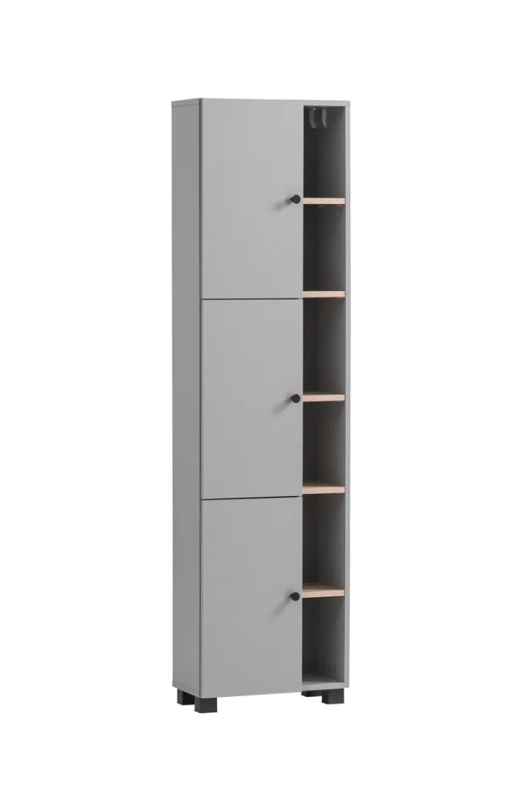Bad-Hochschrank BALTO grau