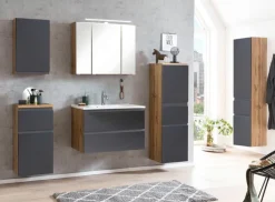 Bad-Hochschrank GENT grau