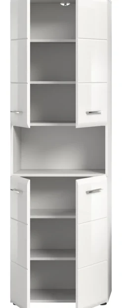 QUARTIER Bad-Hochschrank LOGAN weiß