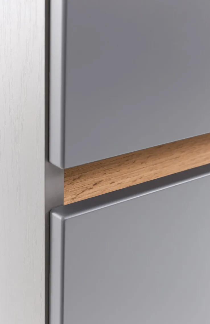 Bad-Midischrank BRÜGGE grau