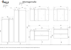 Bad-Midischrank GENT weiß/braun 40cm