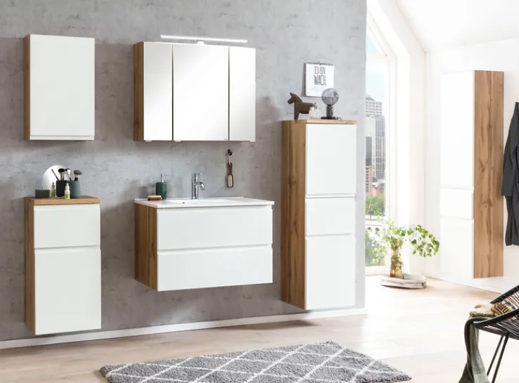 Bad-Midischrank GENT weiß/braun 40cm