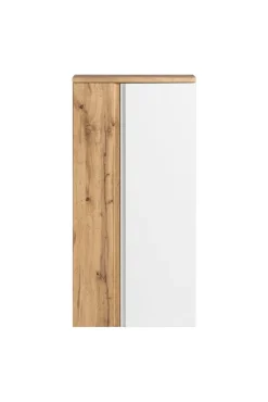 Bad-Midischrank GENT weiß/braun 65cm 2-türig