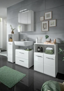 QUARTIER Bad-Midischrank LOGAN weiß