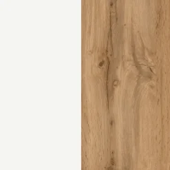 Bad-Seitenschrank GENT weiß/braun 65cm 2-türig