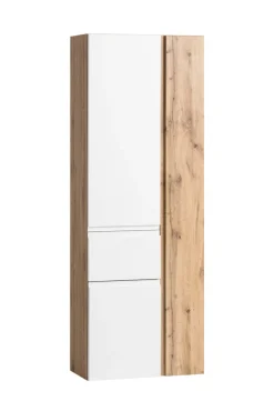 Bad-Seitenschrank GENT weiß/braun 65cm