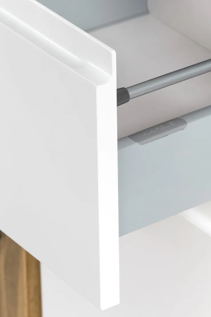 Bad-Seitenschrank GENT weiß/braun 65cm