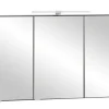 Bad-Spiegelschrank BRÜGGE grau 100cm