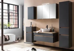 Bad-Spiegelschrank BRÜGGE grau 100cm