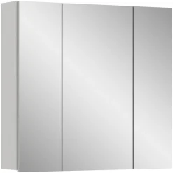 Bad-Spiegelschrank VIRA Weiß Hochglanz 3-türig ca. 82 × 77 × 18 cm