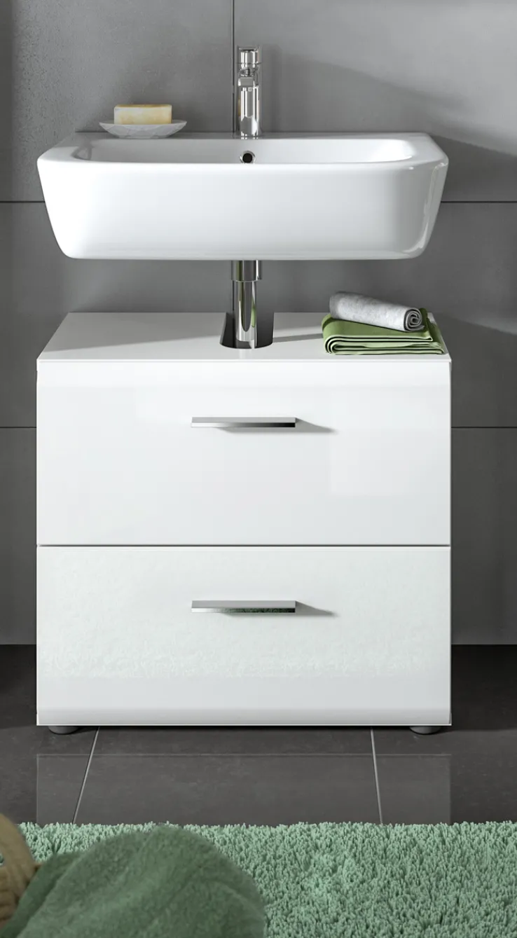 QUARTIER Bad-Waschbeckenunterschrank LOGAN weiß