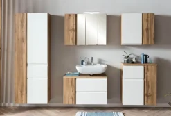 Bad-Waschbeckenunterschrank GENT weiß/braun