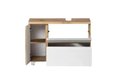Bad-Waschbeckenunterschrank GENT weiß/braun