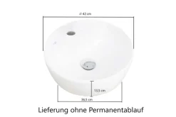 Bad-Waschtisch ANTWERPEN grau 121cm