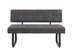 QUARTIER Bank LUISE mit Rückenlehne anthrazit