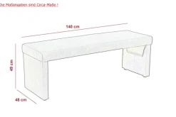 QUARTIER Bank MELANIE I Vintage schlamm