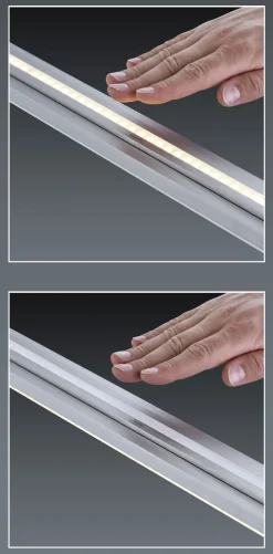 BANKAMP LED Balkenpendel LIGHTLINE II nickelfarbig