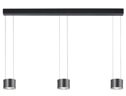 BANKAMP LED Balkenpendel IMPULSE 3-flg anthrazit eloxiert
