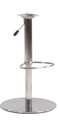 Barhocker AMATI 2er Set Edelstahl /Lederlook rot