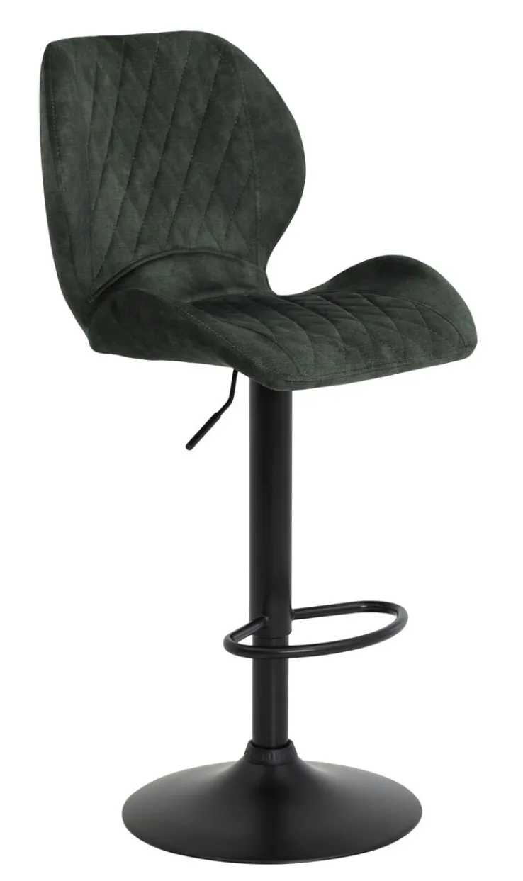 QUARTIER Barstuhl LAILA 2er Set anthazit