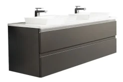 b.collection Waschplatz STRAIGHT 141,2 cm Cosmos Grey matt