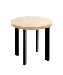 Beistelltisch 50 x 46 cm braun/schwarz