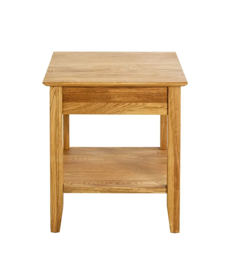 Beistelltisch 45 x 45 cm Eiche massiv braun