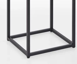 Beistelltisch 40 x 40 cm Eiche grau