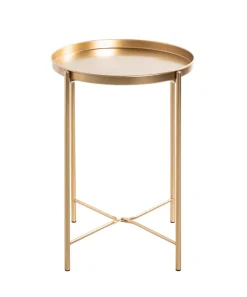 Beistelltisch 39 x 39 cm goldfarbig