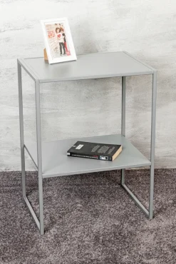 Beistelltisch 45 x 35 cm grau