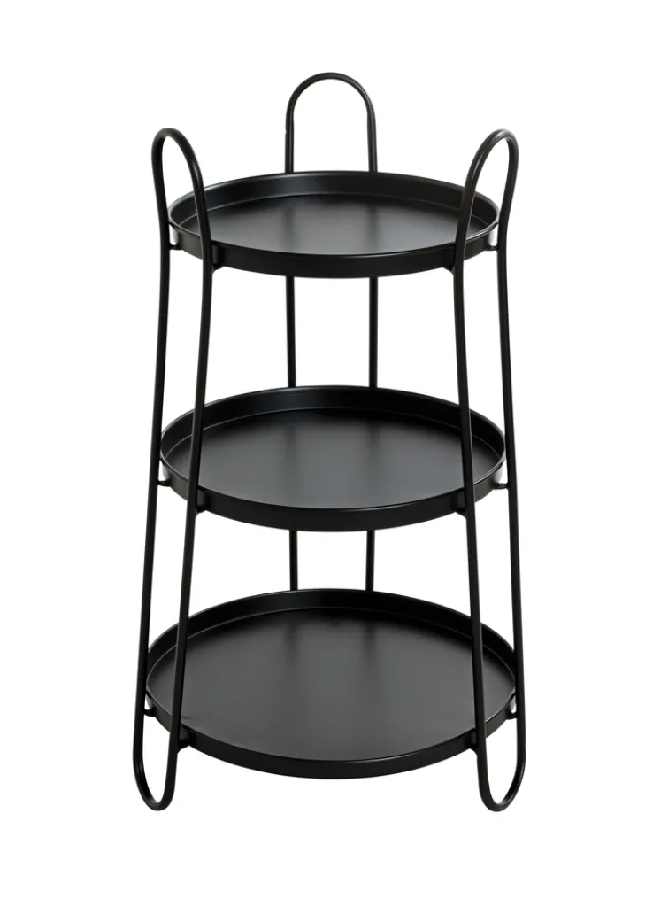 Beistelltisch 43 x 43 cm schwarz