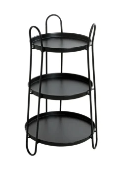 Beistelltisch 43 x 43 cm schwarz