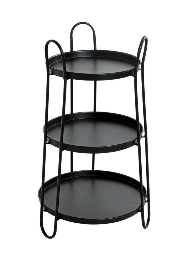 Beistelltisch 43 x 43 cm schwarz