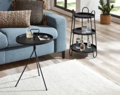 Beistelltisch 43 x 43 cm schwarz