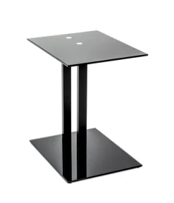 Beistelltisch 45 x 50 cm Schwarz